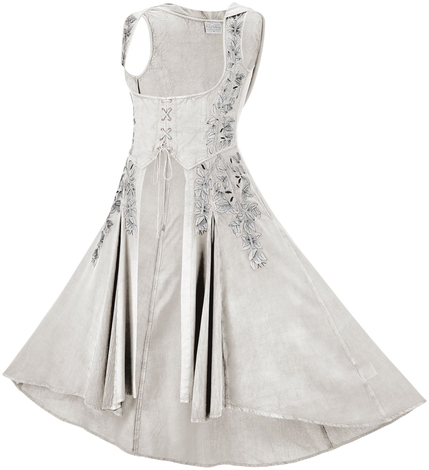 Tauriel Maxi Overdress Silver Embroidery