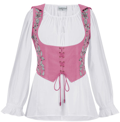 Tauriel Top Limited Edition Barbie Pink Colors Silver Embroidery