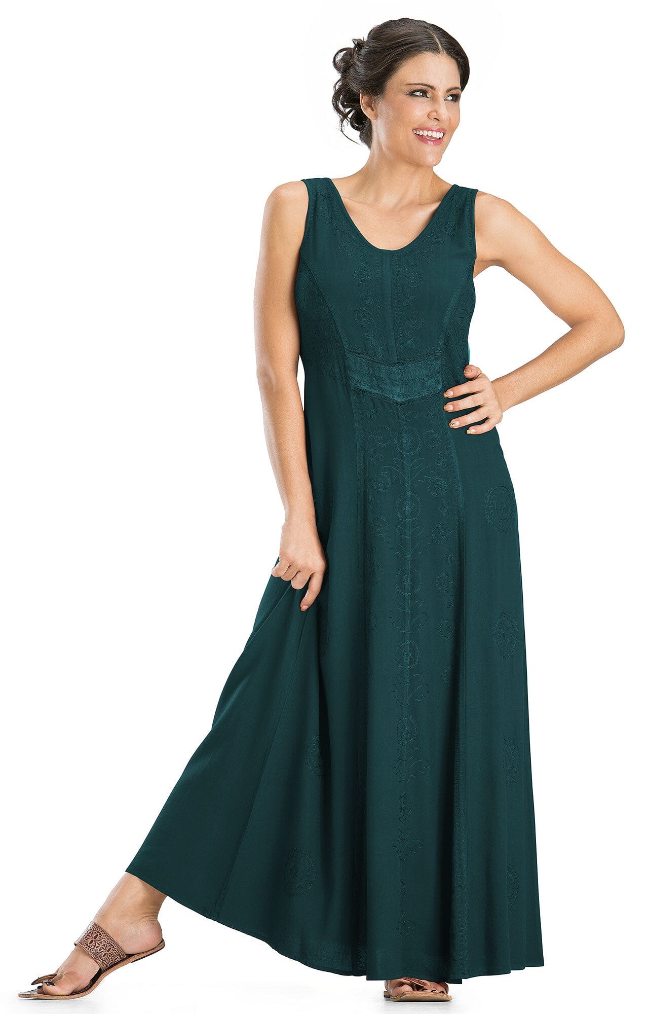 dana maxi dress Dana Floral Maxi Dress- Blue Gray L by LaMeera Moda