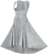 Tauriel Maxi Overdress Limited Edition Silver Pewter Silver Embroidery