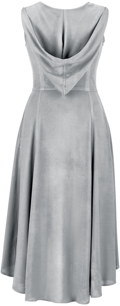 Tauriel Maxi Overdress Limited Edition Silver Pewter Silver Embroidery