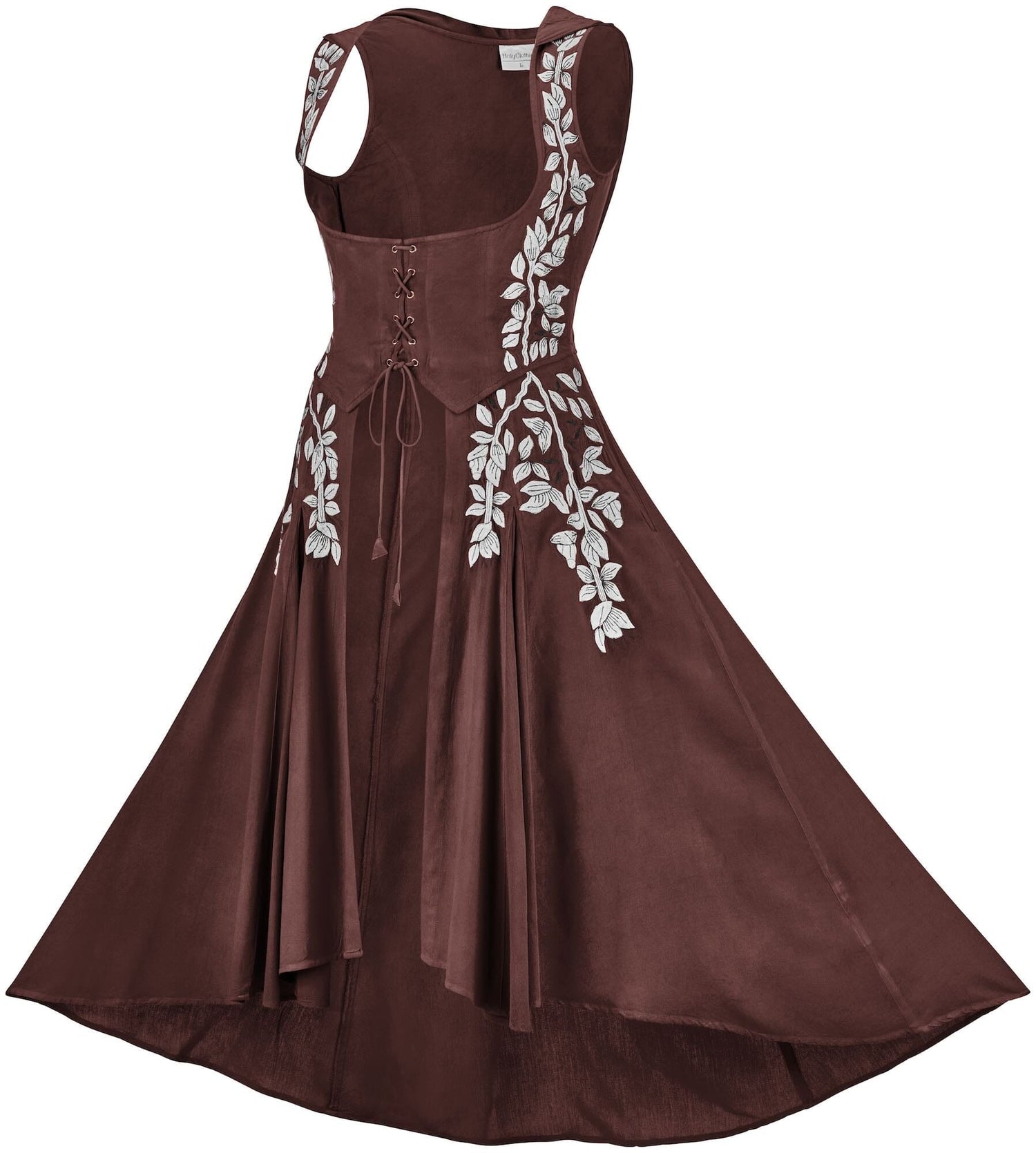Tauriel Maxi Overdress Silver Embroidery