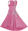 Tauriel Maxi Overdress Limited Edition Barbie Pink Silver Embroidery