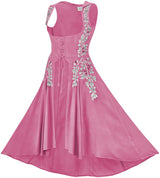 Tauriel Maxi Overdress Silver Embroidery