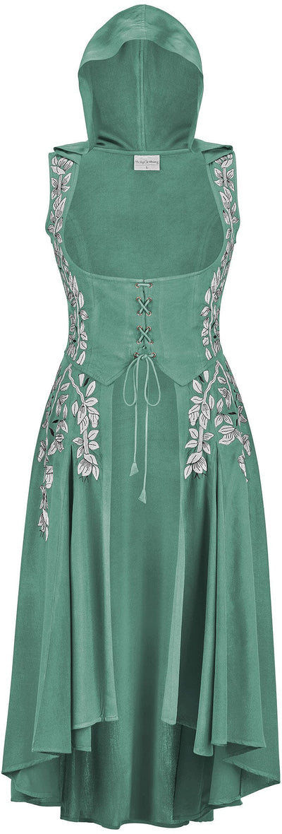 Tauriel Maxi Overdress Limited Edition Cool Sage Silver Embroidery
