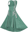 Tauriel Maxi Overdress Limited Edition Cool Sage Silver Embroidery