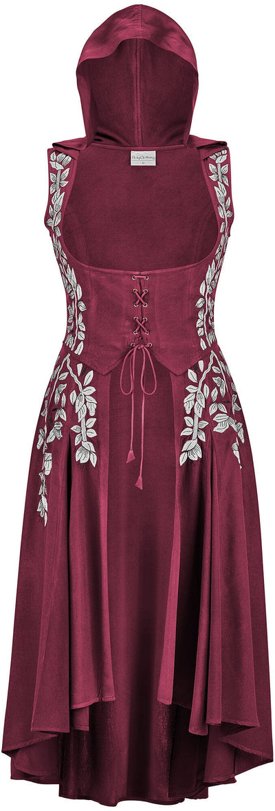 Tauriel Maxi Overdress Limited Edition Mulberry Blush Silver Embroidery