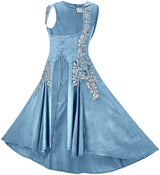 Tauriel Maxi Overdress Silver Embroidery