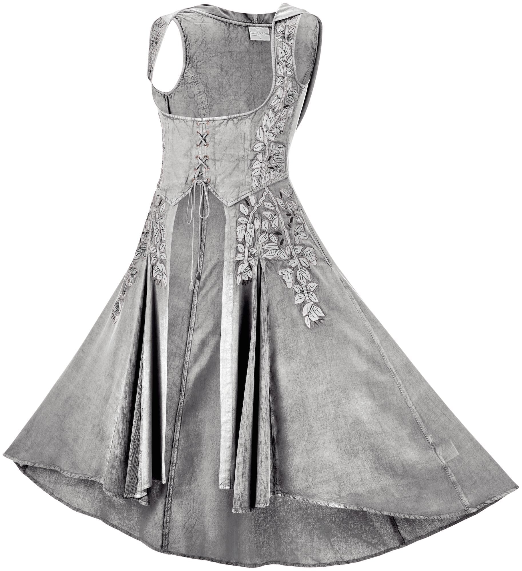 Tauriel Maxi Overdress Silver Embroidery – HolyClothing