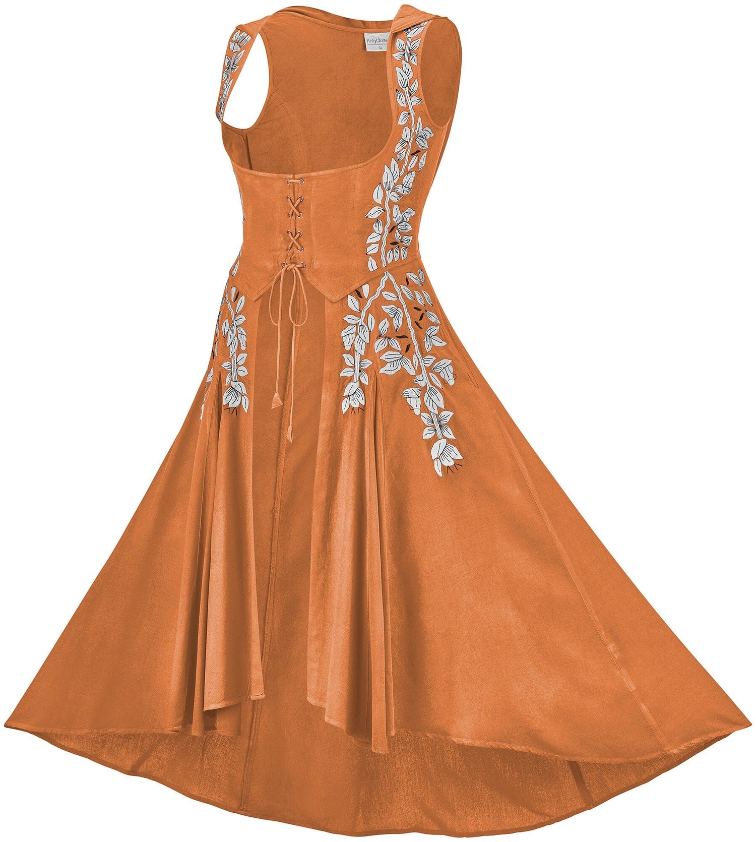Tauriel Maxi Overdress Silver Embroidery