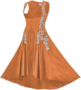 Tauriel Maxi Overdress Silver Embroidery