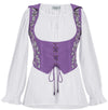 Tauriel Top Limited Edition Purple Thistle Silver Embroidery