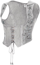 Tauriel Top Silver Embroidery
