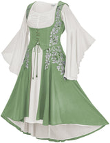 Tauriel Maxi Set Silver Embroidery