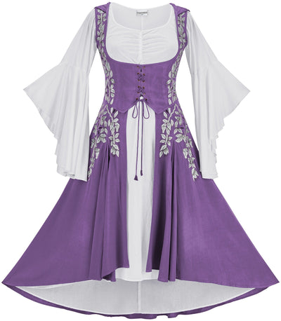 Tauriel Maxi Set Limited Edition Purple Thistle Silver Embroidery