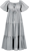 Belle Maxi Chemise Limited Edition Silver Pewter