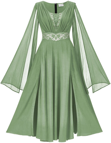 Bidobibo Renaissance Dress Medieval Dress Plus Size Retro Corset