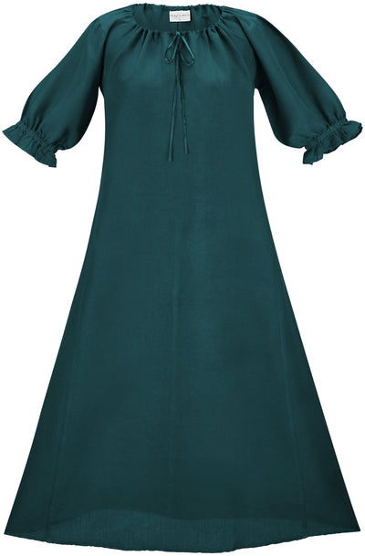 Brigid Maxi Chemise Linen Limited Edition Teal Peacock