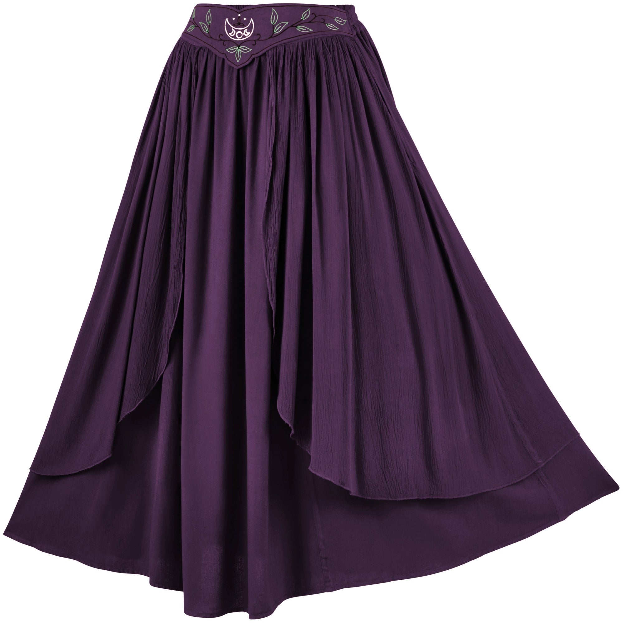Buy Embroidered Royal Purple Maxi Skirt Online in India - Etsy